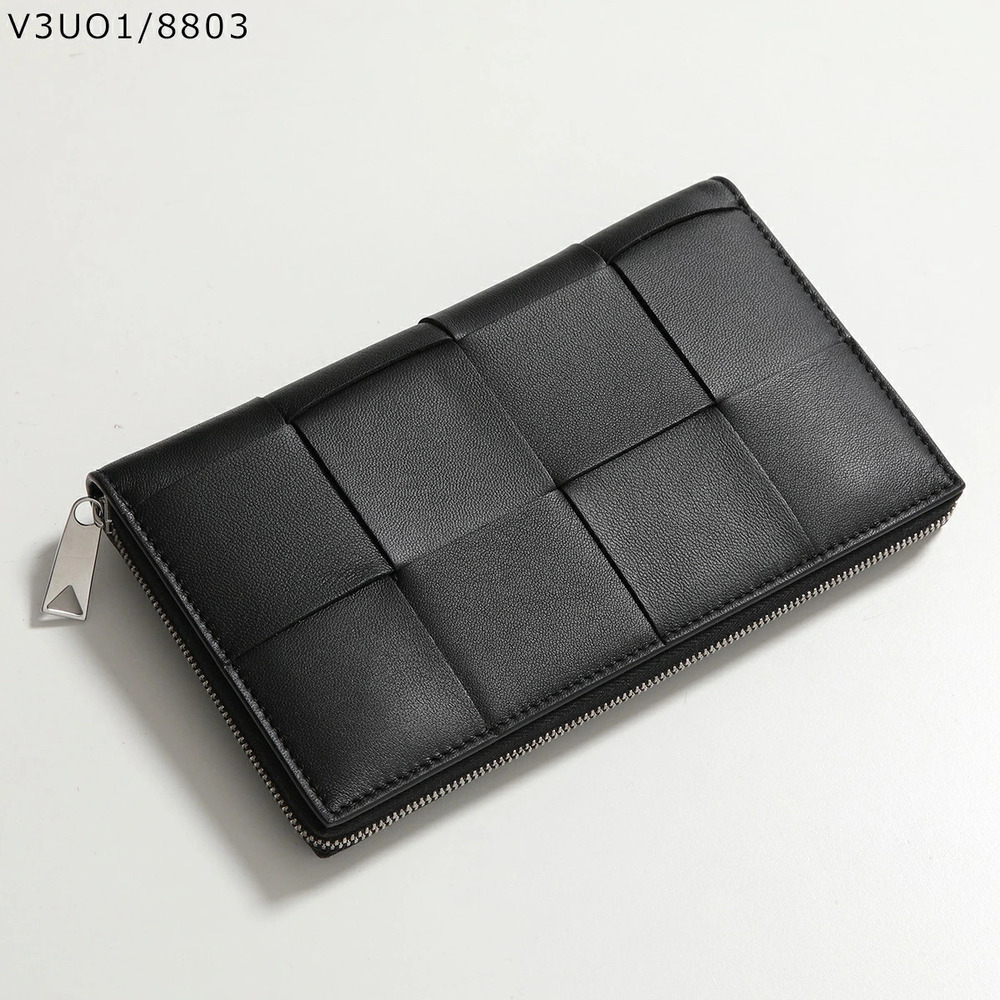 BOTTEGA VENETA Cassette Long Wallet Maxi Intrecciato Leather